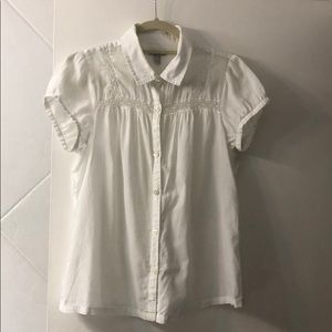 Cute button down short sleeved blouse